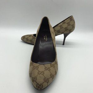 Gucci Brown Monogram Heel 8